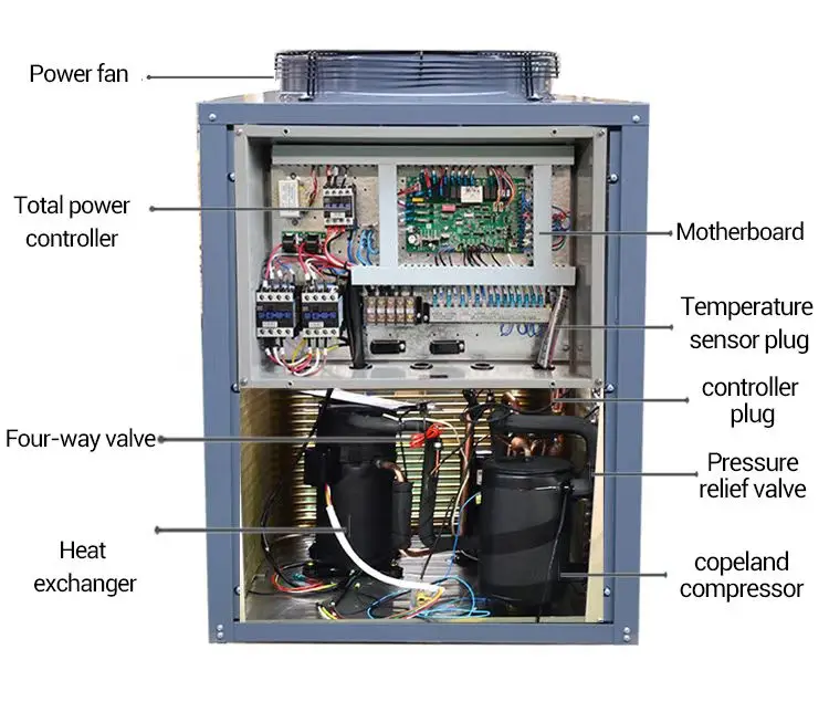 Indoor customizable swimming pool heater energy saving heater for school swimming pool Private pool water heating equipment