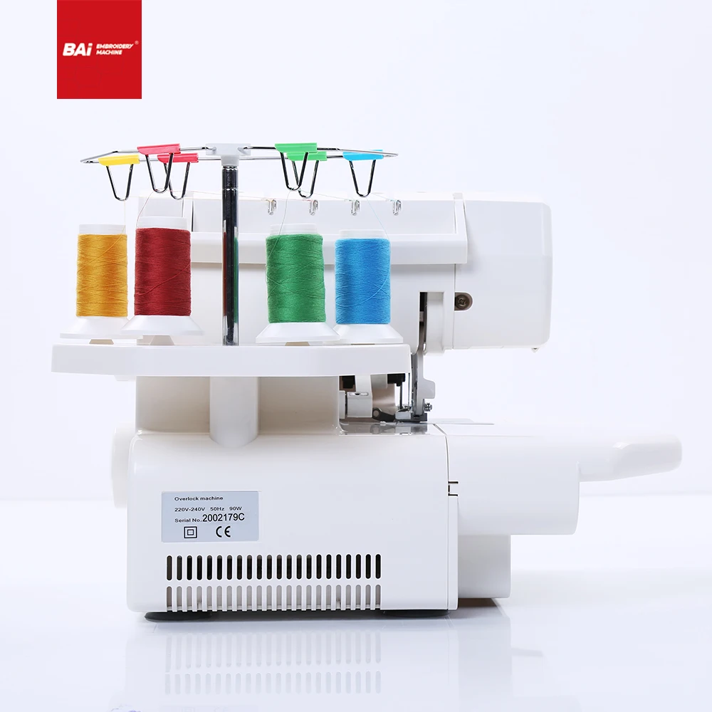 
BAI 4 ниток оверлок швейная машина с всасыванием разработка для домашнего хозяйства 