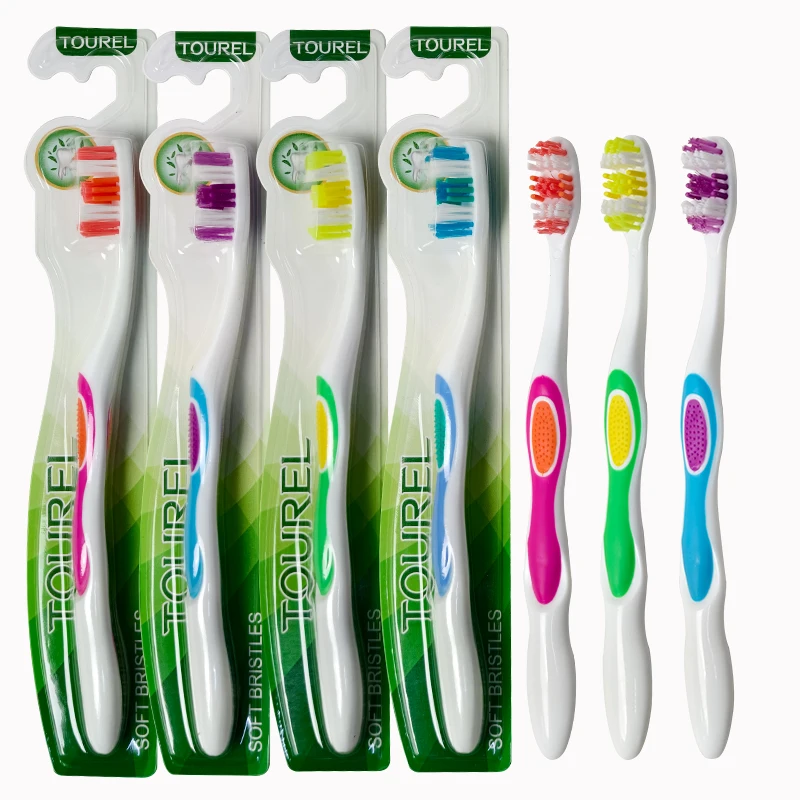 Wholesale Custom Cheap Nylon Hard Bristle Whitening Plastic Manual Toothbrush Manufacturer With Logo