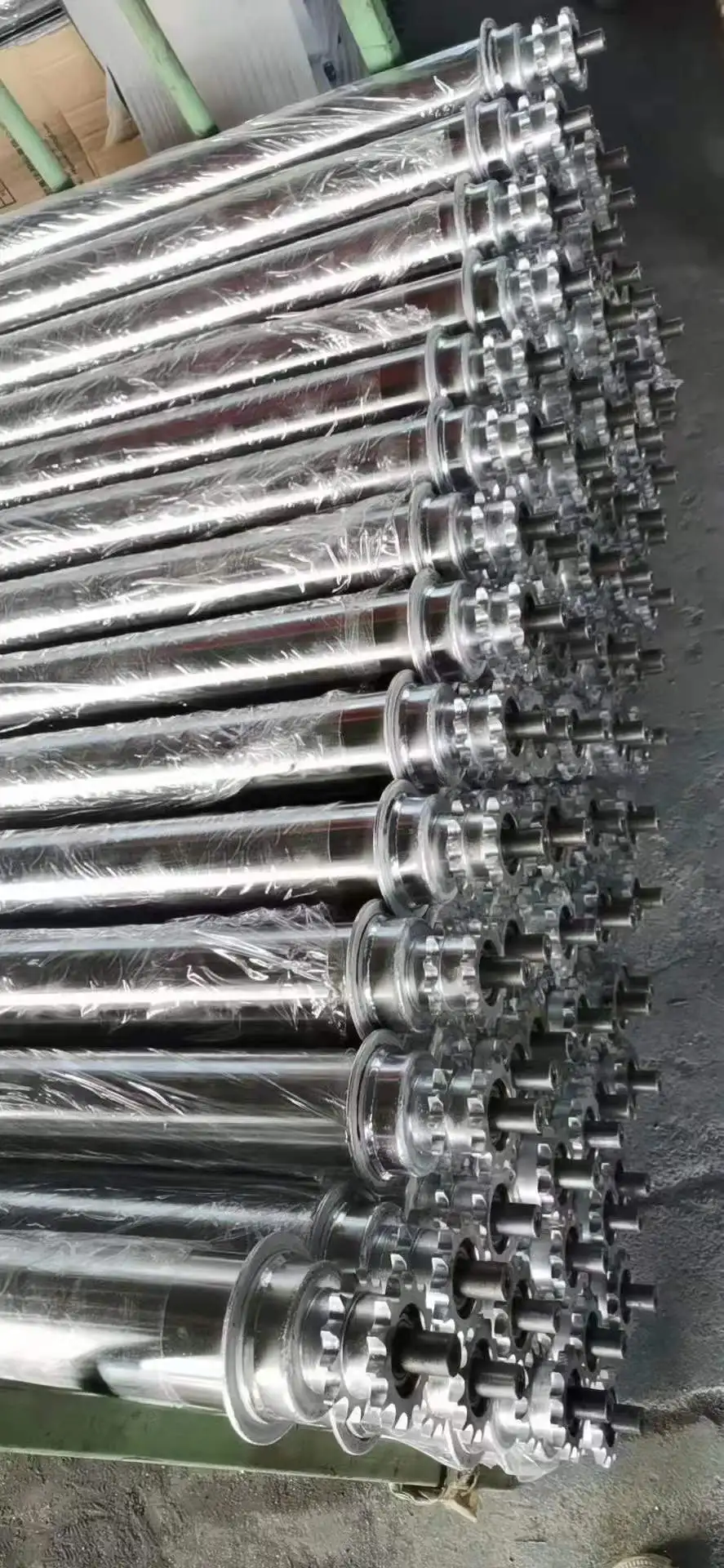 Customized Power Conveyor Double Sprockets rollers  Custom Drum Sprocket Rollers