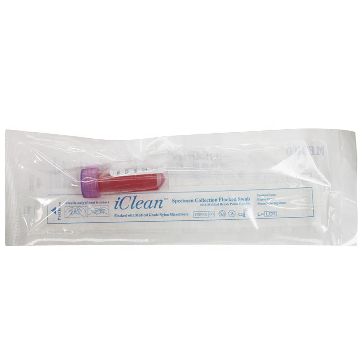 Media vtm viral transport swab medium with flocked swab, disposable virus sampling swab kits