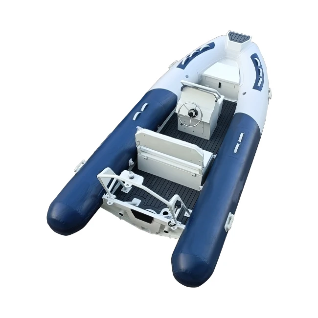 13ft AL RIB 420 Aluminum PVC/Hypalon/Orca Rigid Inflatable Boat With Outboard Engine
