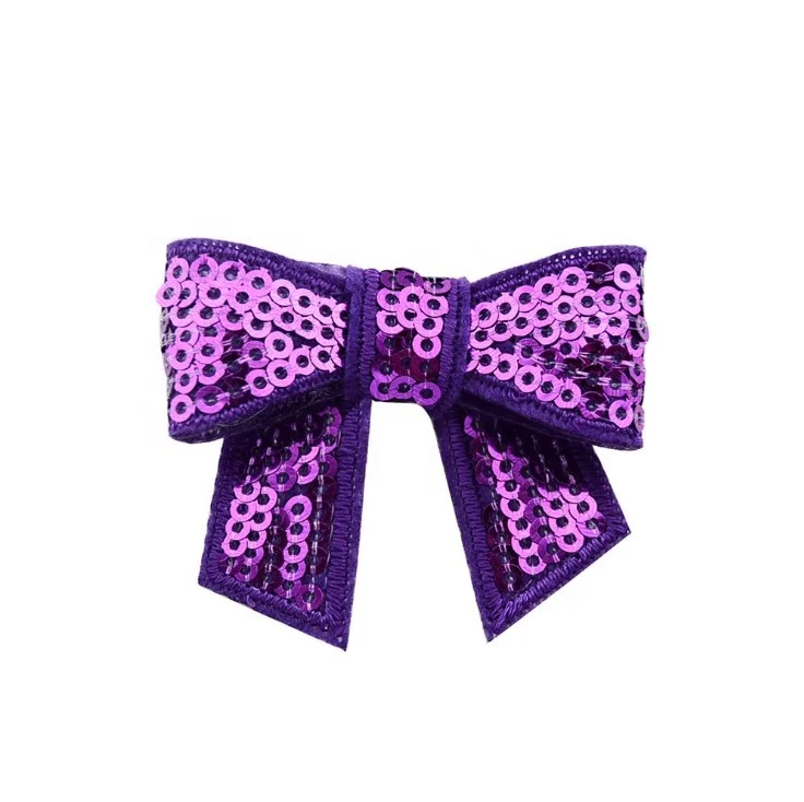 Fashion Sequin Embroidery Bow for  Hair Accessories