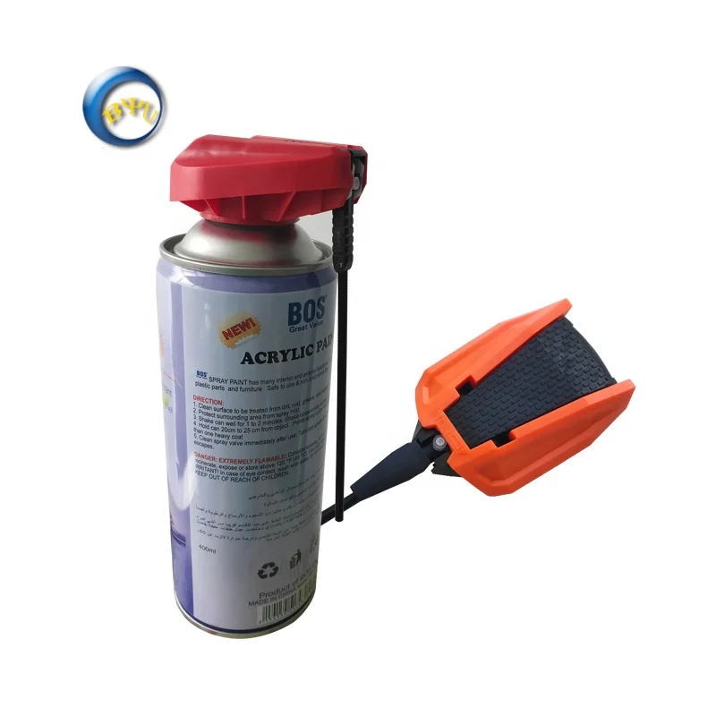 china Plastic trigger sprayer hand spray nozzle for aerosol cans by BYU