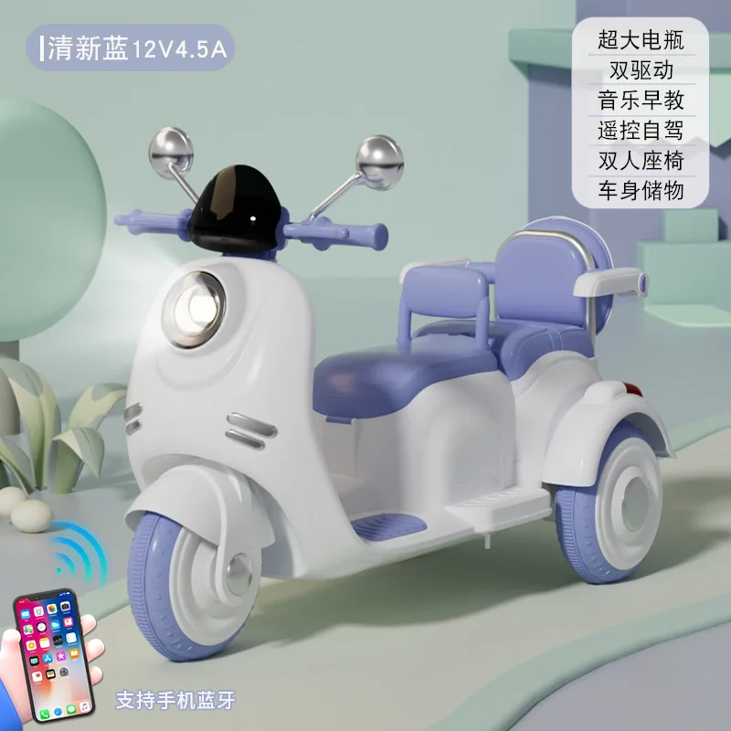 new double seat kids ride on car 6v battery children motorcycle