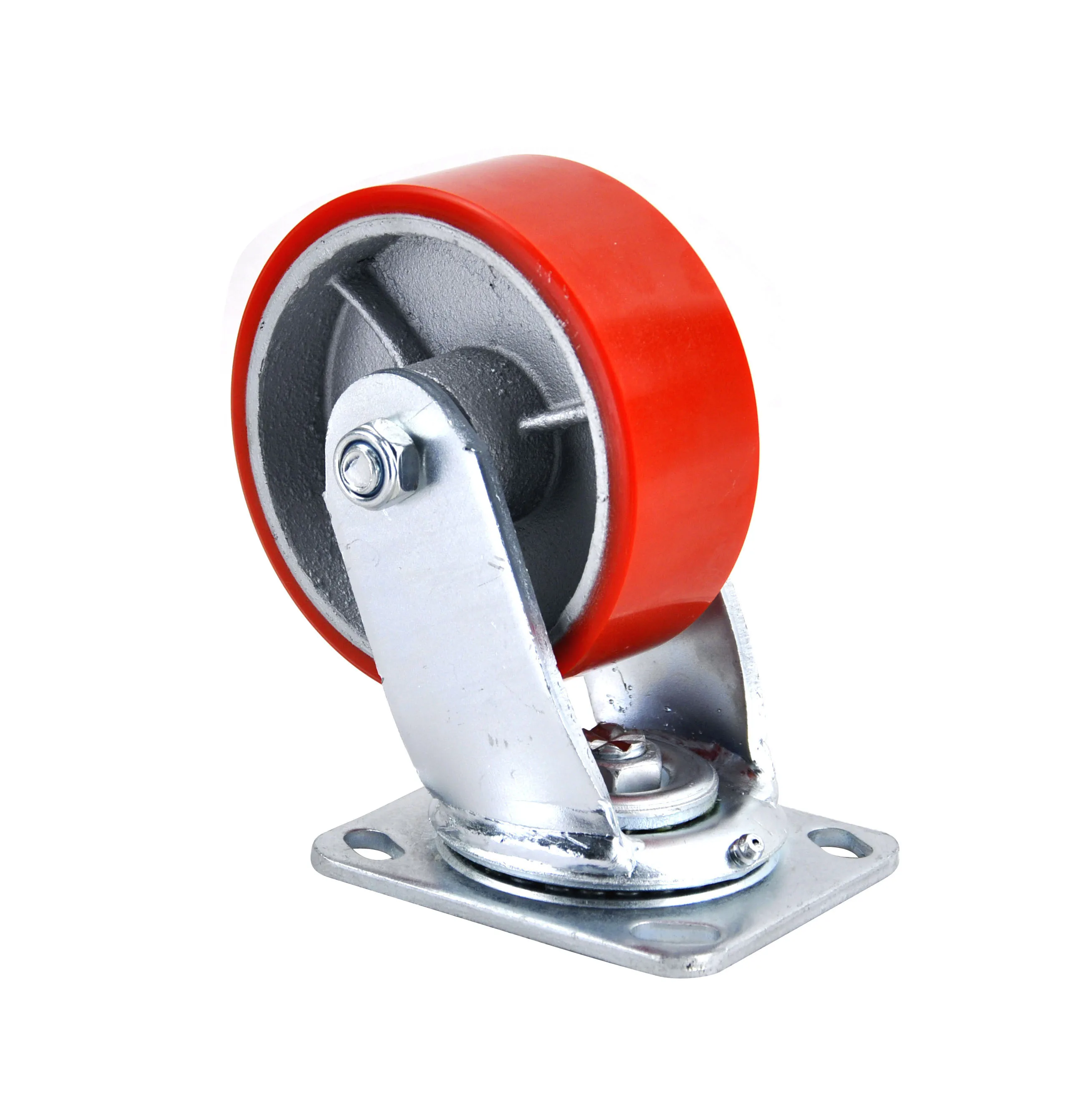 Исходные Заводские товары, 5X2 поворотный бесшумный двойной шарикоподшипник, сверхпрочный Железный сердечник, полиуретановое колесо