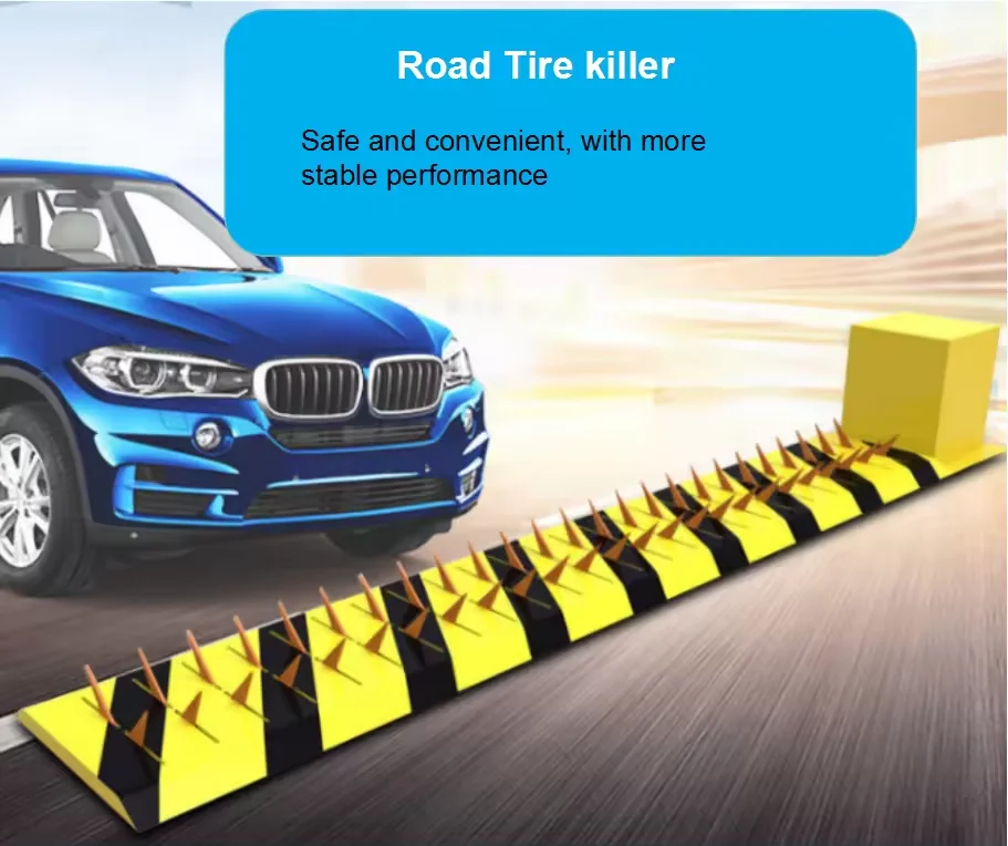 Hydraulic Automatic Anti Terrorist 3m Roadblock Road Traffic Barrier Tyre Killer Spikes Made By A3 Steel