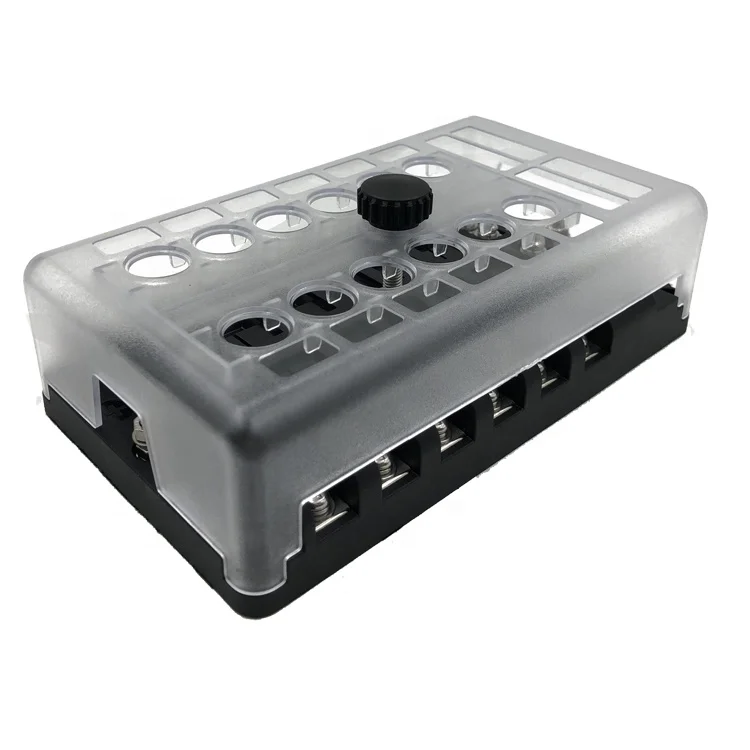 Waterproof DC Marine Truck Automotive Circuit Breaker Panel Block With Negative Bus Bar