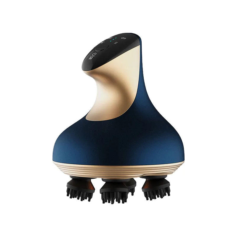 Leading Health Care Products Red Light Electric Scalp Vibrating And Portable Smart Rechargeable KFT-AM258 Head Massager