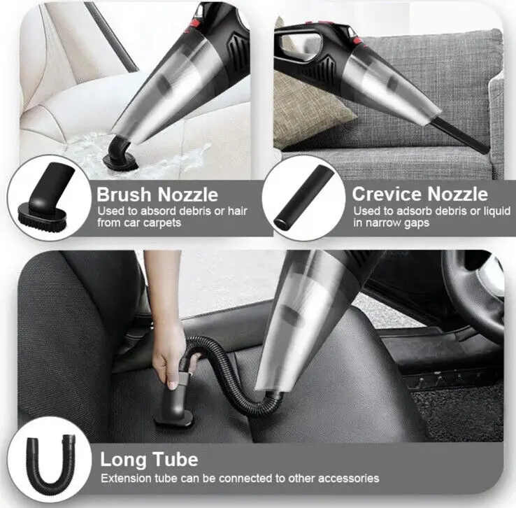 Wireless Handheld Car wet Vacuum For Home Appliance Car Clean Products Cordless Vacuum Cleaners Carpet Power Suction Floor mop