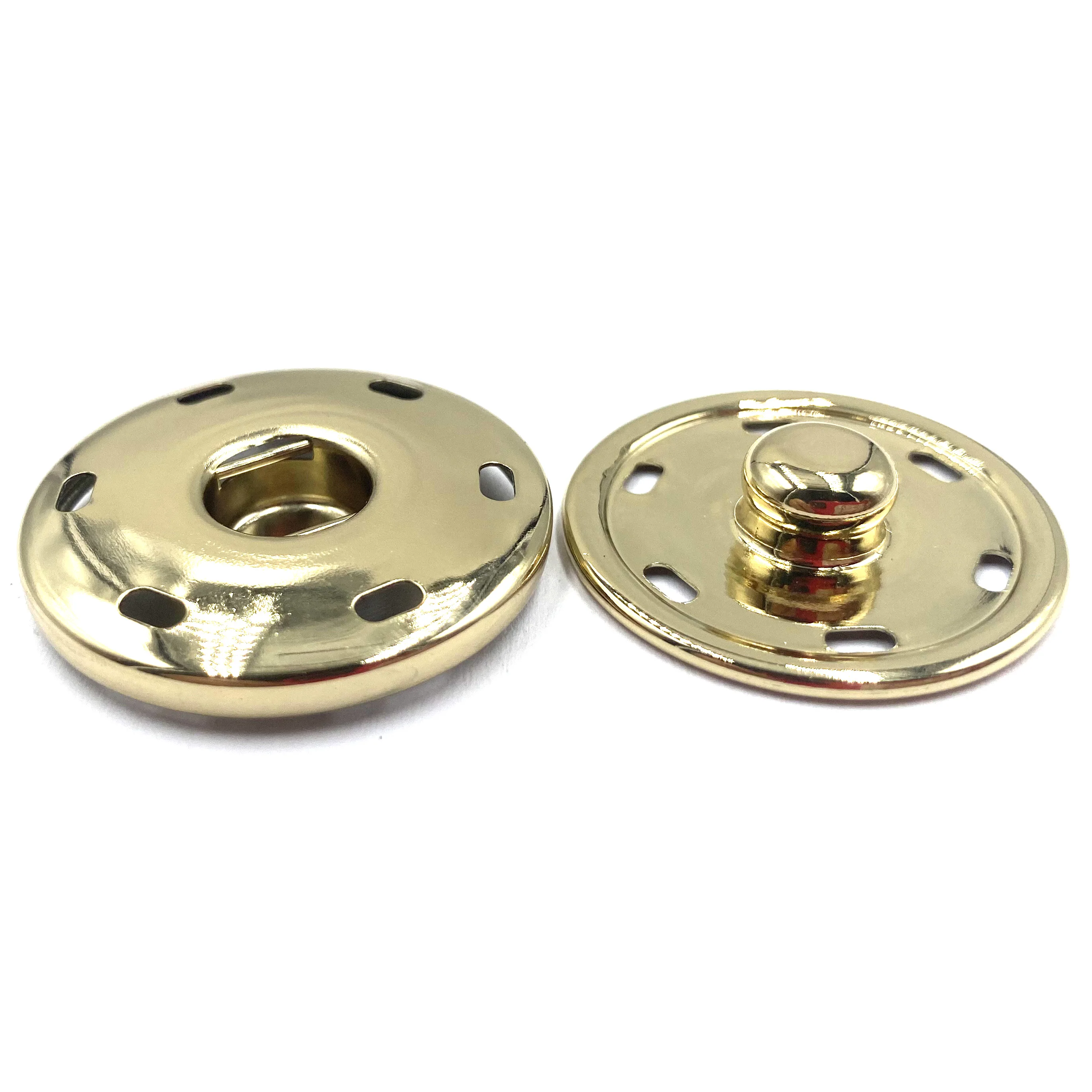 China Made Custom Brass Material Durable And Rust-Free Solid Prong Press Studs Snap Fasteners