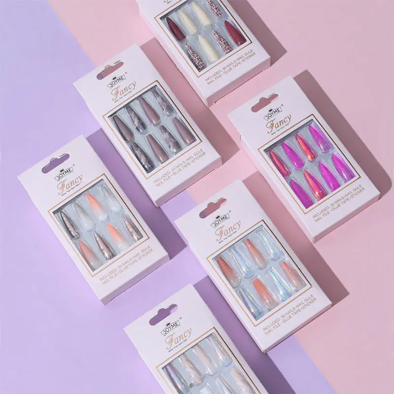 Fashion Beauty Glamour Nail Tips Factory Supplies Luxury Beauty Safety Press On Nails