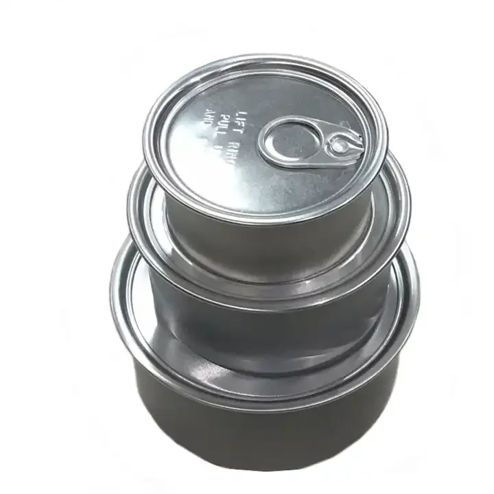Food Grade Ring Pull Tin Can 100ML 200ML 300ML Empty Tinplate metal cans
