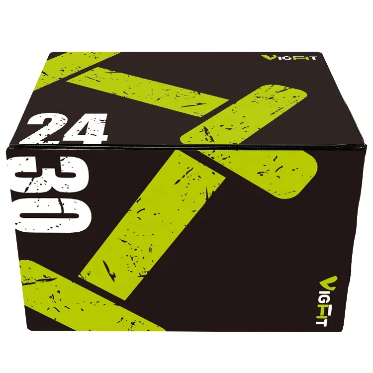 3 in 1 Foam Plyometric Box Jump Training & Conditioning Plyo Jump Box for Workout Exercise