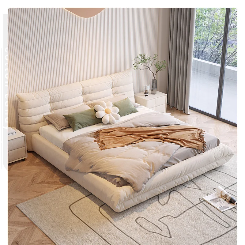 Master Ben Big Sales Modern Bedroom Hotel Furniture Wooden Frame Fabric Sets Soft Bed