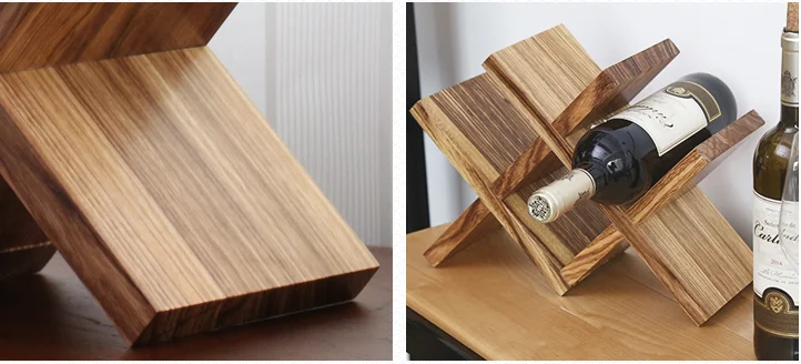 Деревенский держатель для винных бутылок Настольный коробки деревянного винного вешалкки, с винные аксессуары подарочный набор