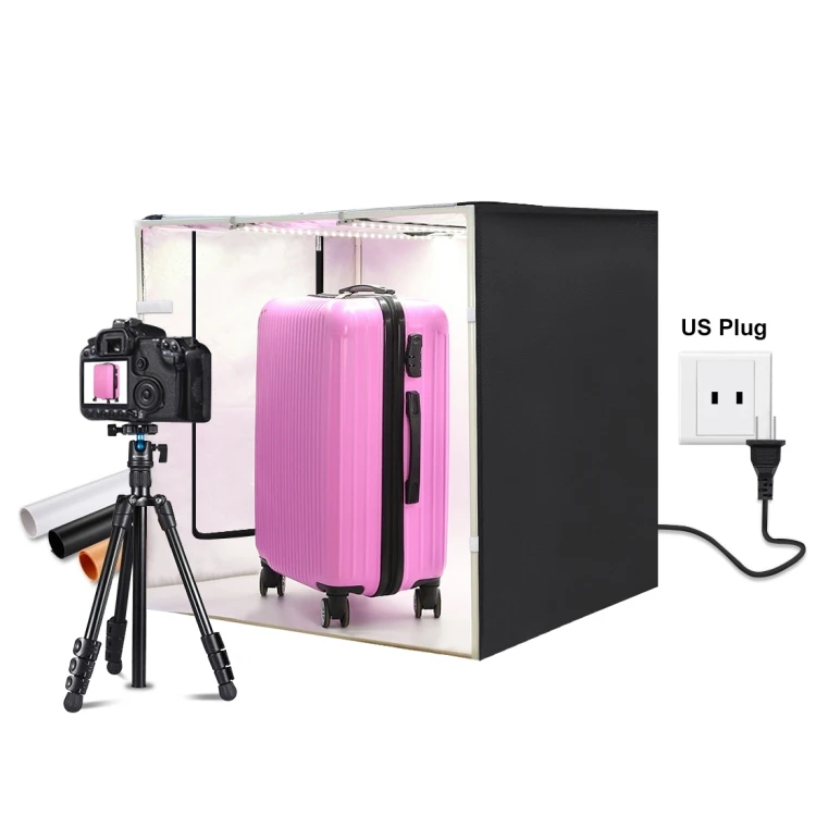 Wholesale Puluz 80cm 8500Lm Portable Photo Studio Light Box With 3 Colors Backdrops
