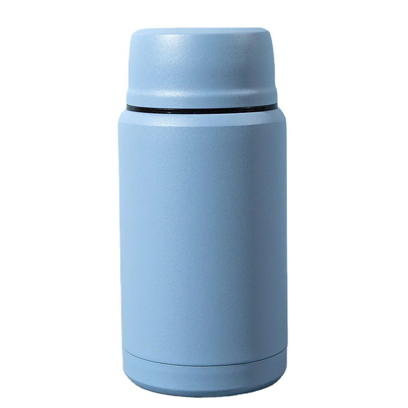 Double stainless steel vacuum Braising tank Creative with spoon thermos cup fashion braising beaker custom