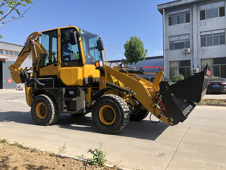 Backhoe Loader Mini Tractor Backhoe Loader with Backhoe and Front Loader