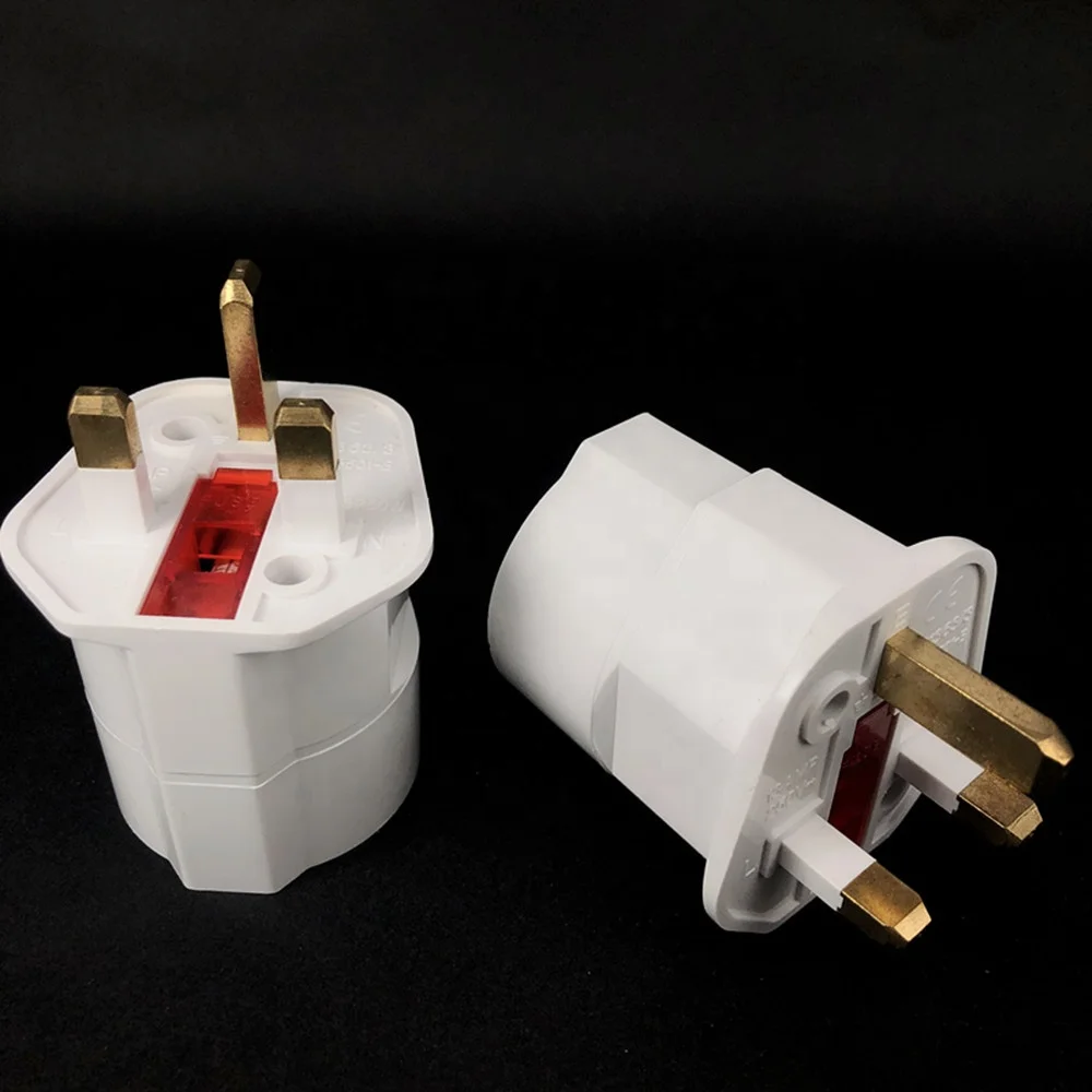 Europe Schuko to UK plug adaptor