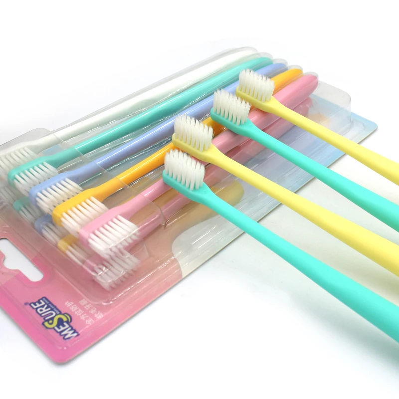 Adult tooth brush Dental Oral Care Wave Ultra Soft Hairs Travel Charcoal Nano Toothbrush