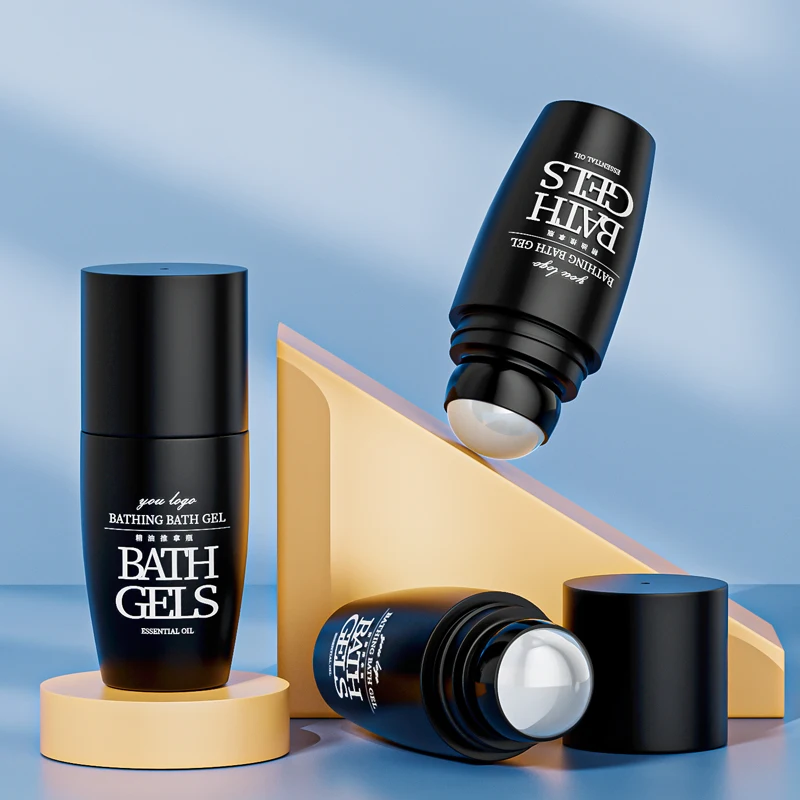 Customized Perfume Essential Oil Packaging Bottle 75mL PP Popular Roller Ball Essential Oil Bottle Cosmetic Roller Bottles