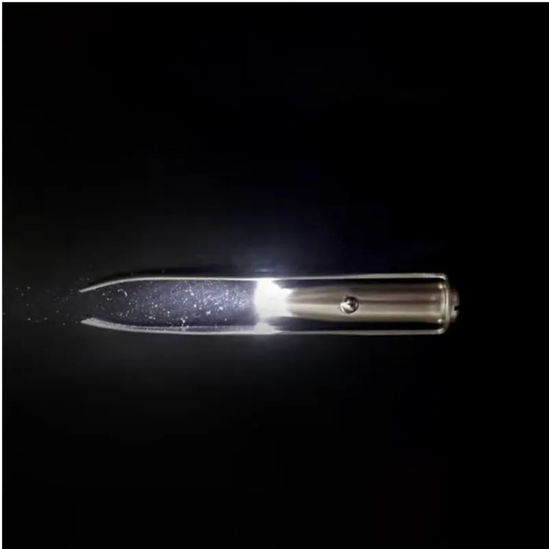 LED light eyebrow clip professional eyebrow tweezers beauty oblique stainless steel tweezers eyelash makeup tool send battery