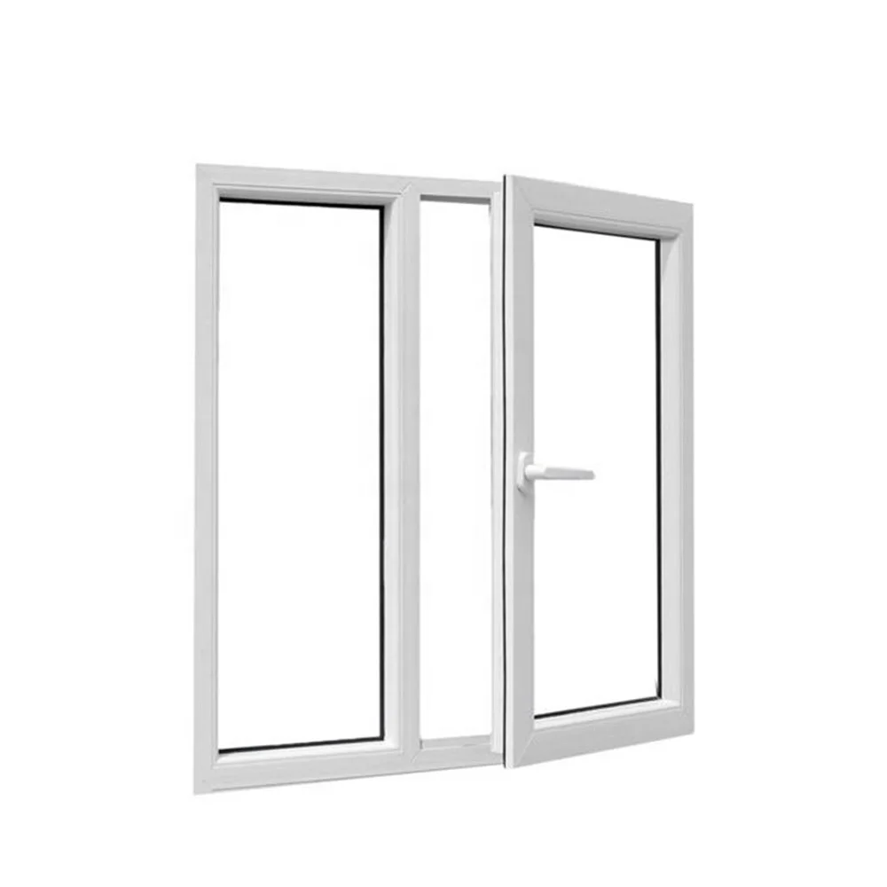 High quality factory supplier European style casement windows vinyl upvc pvc casement window with screen