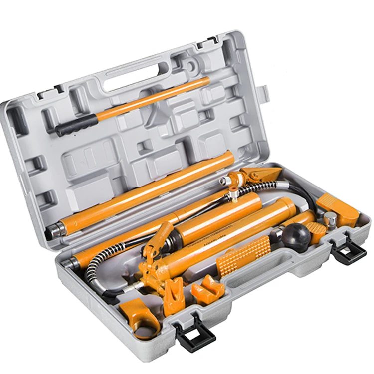 10 Ton Porta Power Kit Hydraulic Car Jack Ram Lifting Height Autobody Frame Repair Power Tools