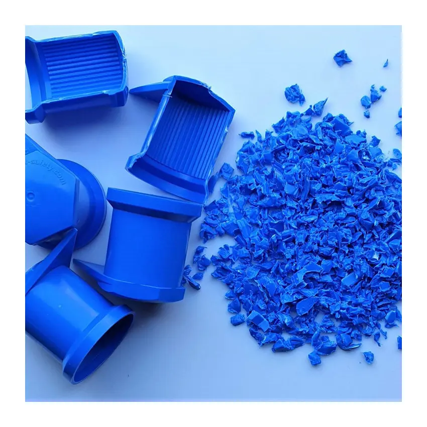 Скрап HDPE Синие барабанные тюки, HDPE Синие регринды, пластиковые тюбики барабан HDPE Лом