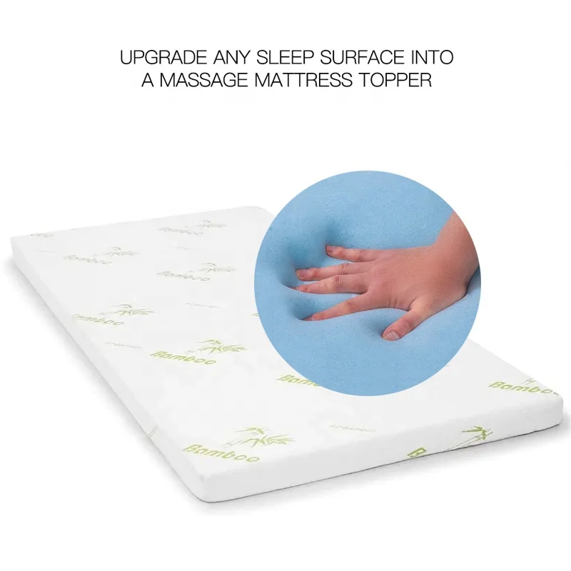 Bamboo Cover  Memory Foam Foam Mattress Topper