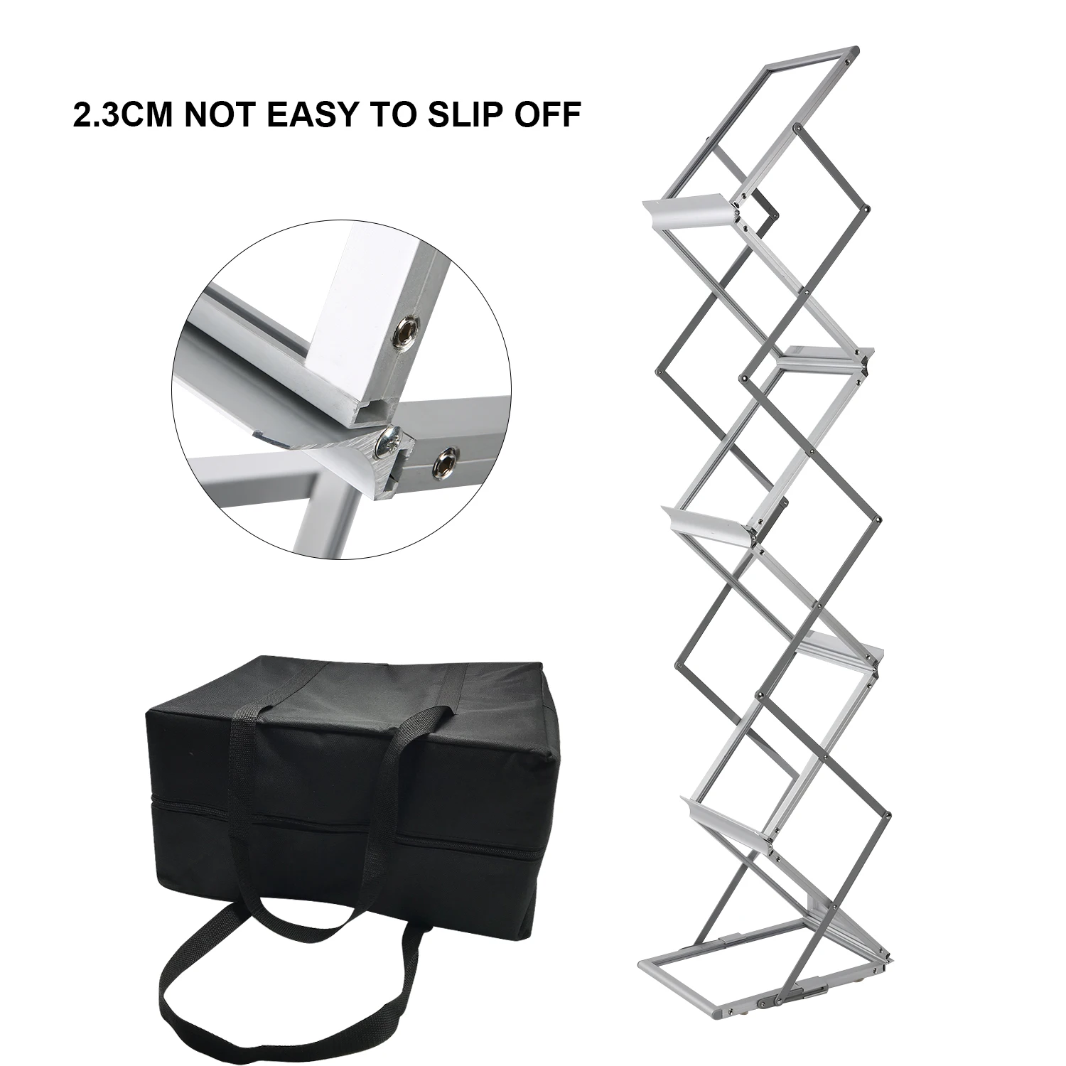 High Quality Cheap Price Black String Iron Brochure Holder Metal Display Rack Magazine