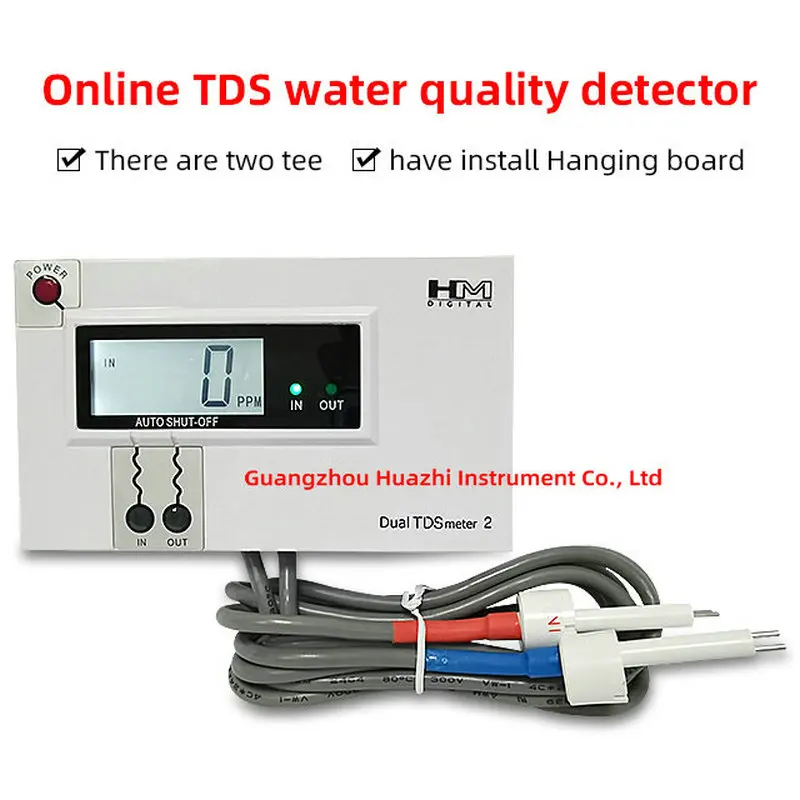 HM digital commercial in-line dual TDS monitor DM-2/DM2 Fish tank water conductivity meter