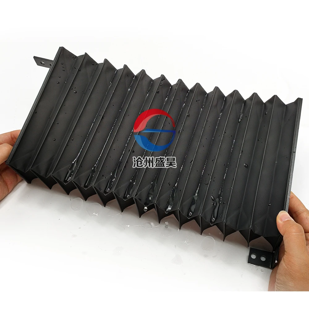 Cnc machine tool accordion protective flexible accordion dust cover