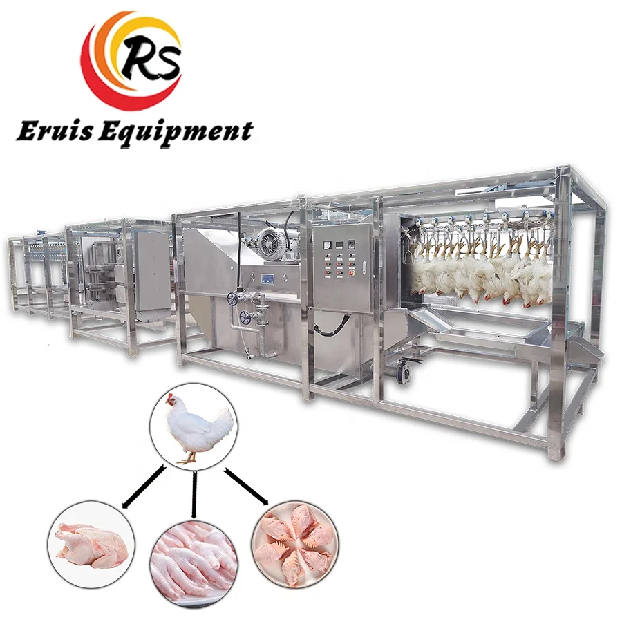 Eruis poultry plucking equipment defeathering machine chicken plucker slaughterhouse processing plant