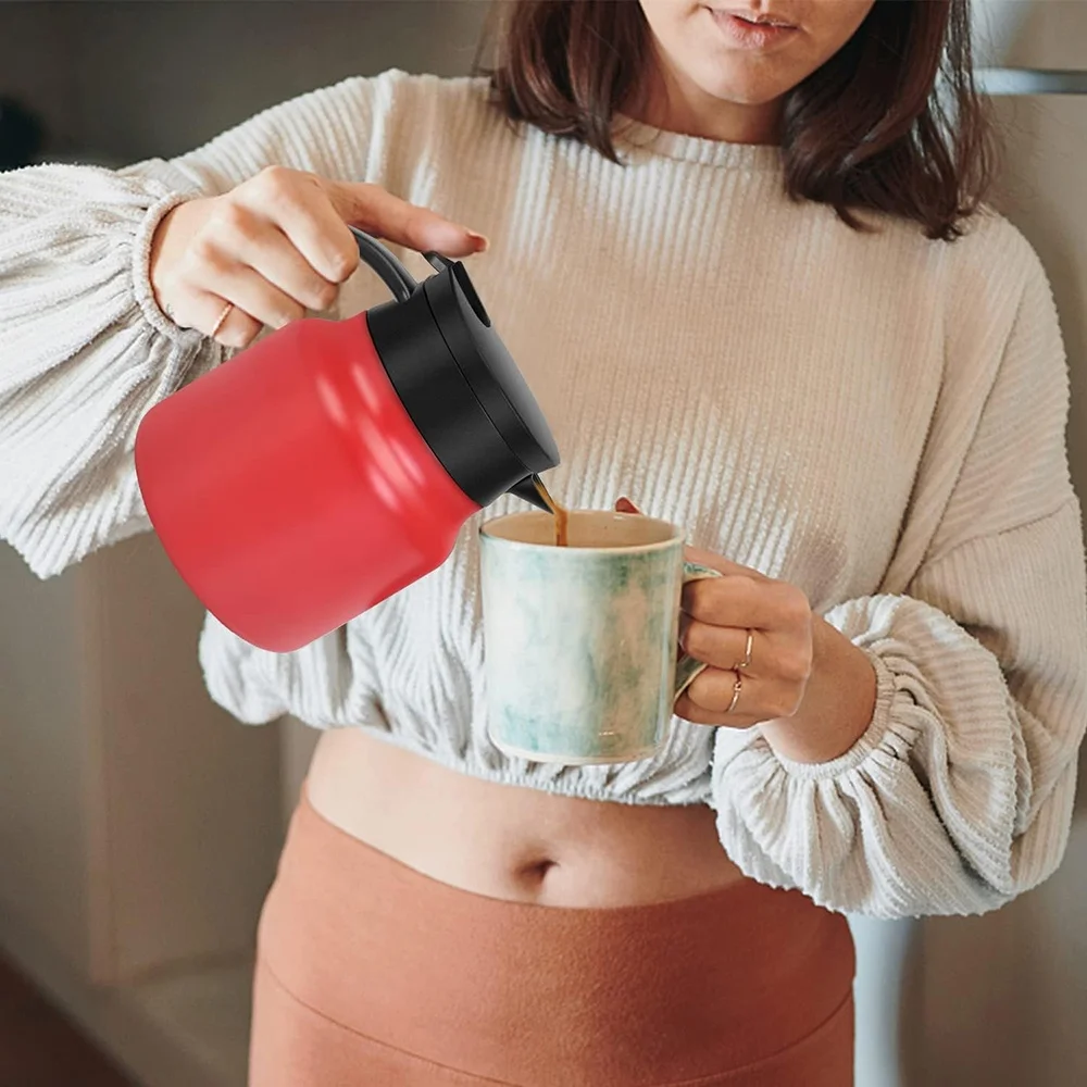 Amz Wholesale Insulated Water Kettle Thermos Stainless Steel Thermos Carafe Tea Maker Vacuum Thermal Tea Pots Flasks