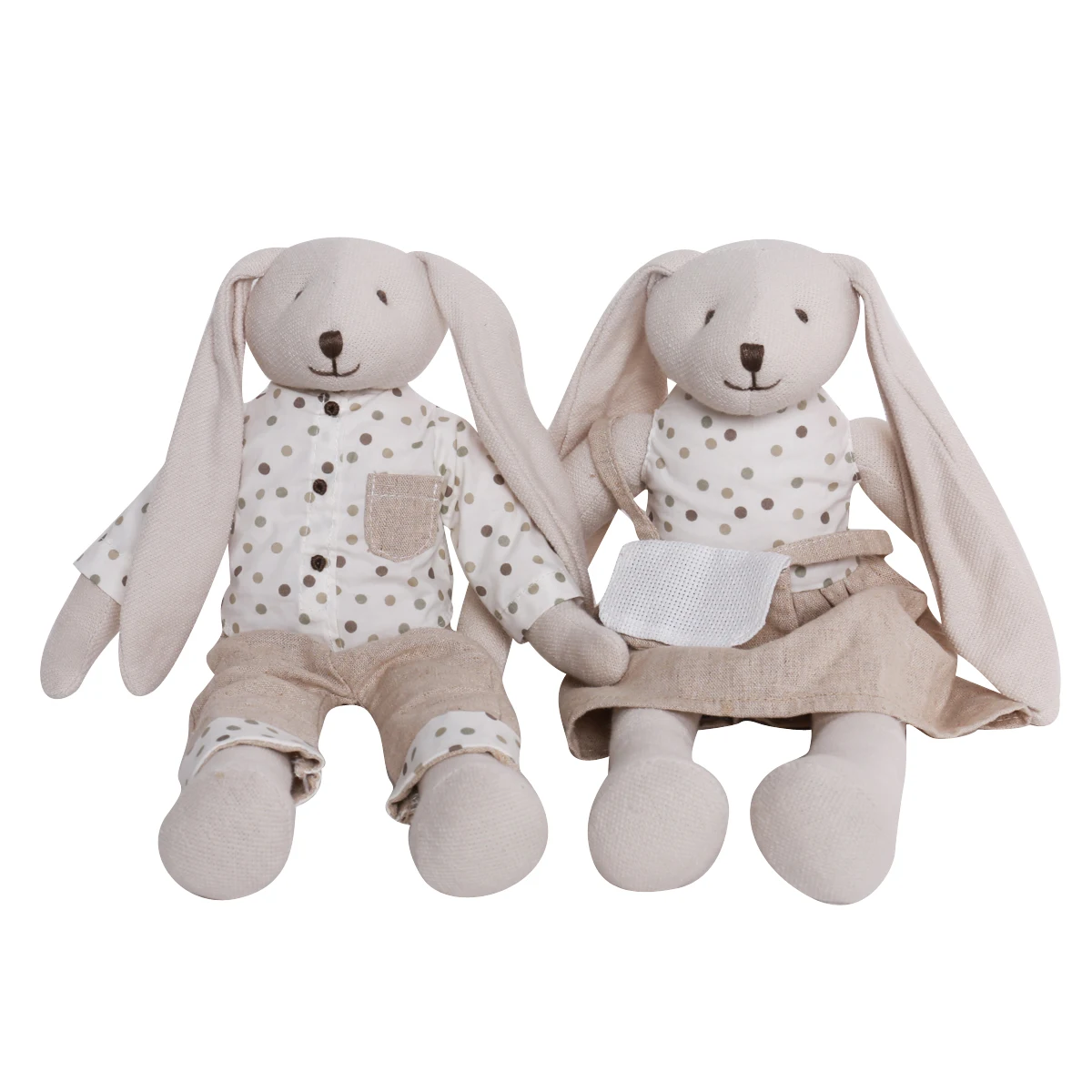 easter baby gift cotton line bunny doll clothes toy plush flower fabric bunny doll