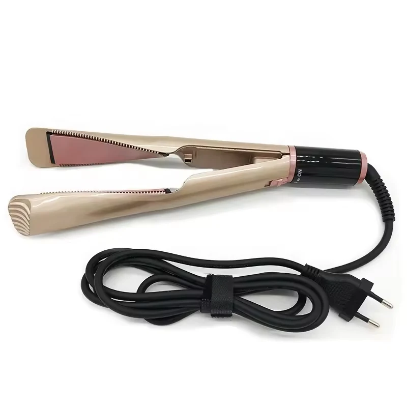 LCD Display 450 Degree PTC Private Label Professional fabricantes de planchas para el cabello 2 in 1 Straightener Curler