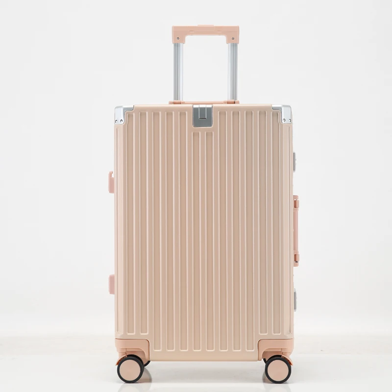 Carry On Luggage with Aluminum Frame, 20 Inch ABS Hard Shell Suitcase with Spinner Wheels  Lightweight Luggage for Travel