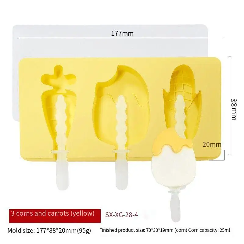 custom DIY household children cartoon Food Grade Custom Ice Cube Molds Trays Set Silicone Large Round Ice Making Molds