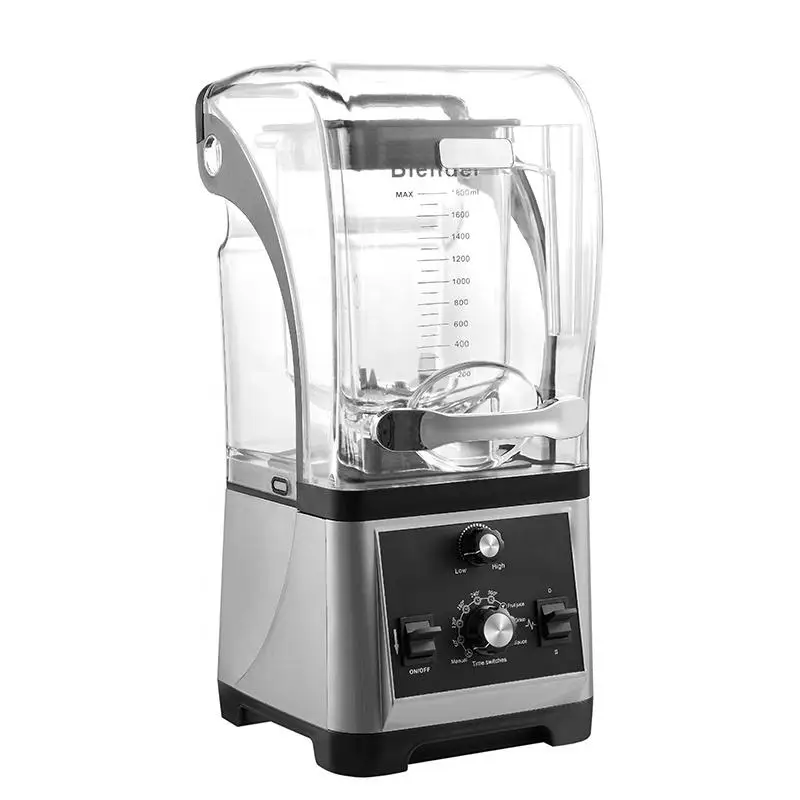 Professional Manufacturers Of Heavy Duty Commercial Blenders Milkshake Blender With Sound Cover