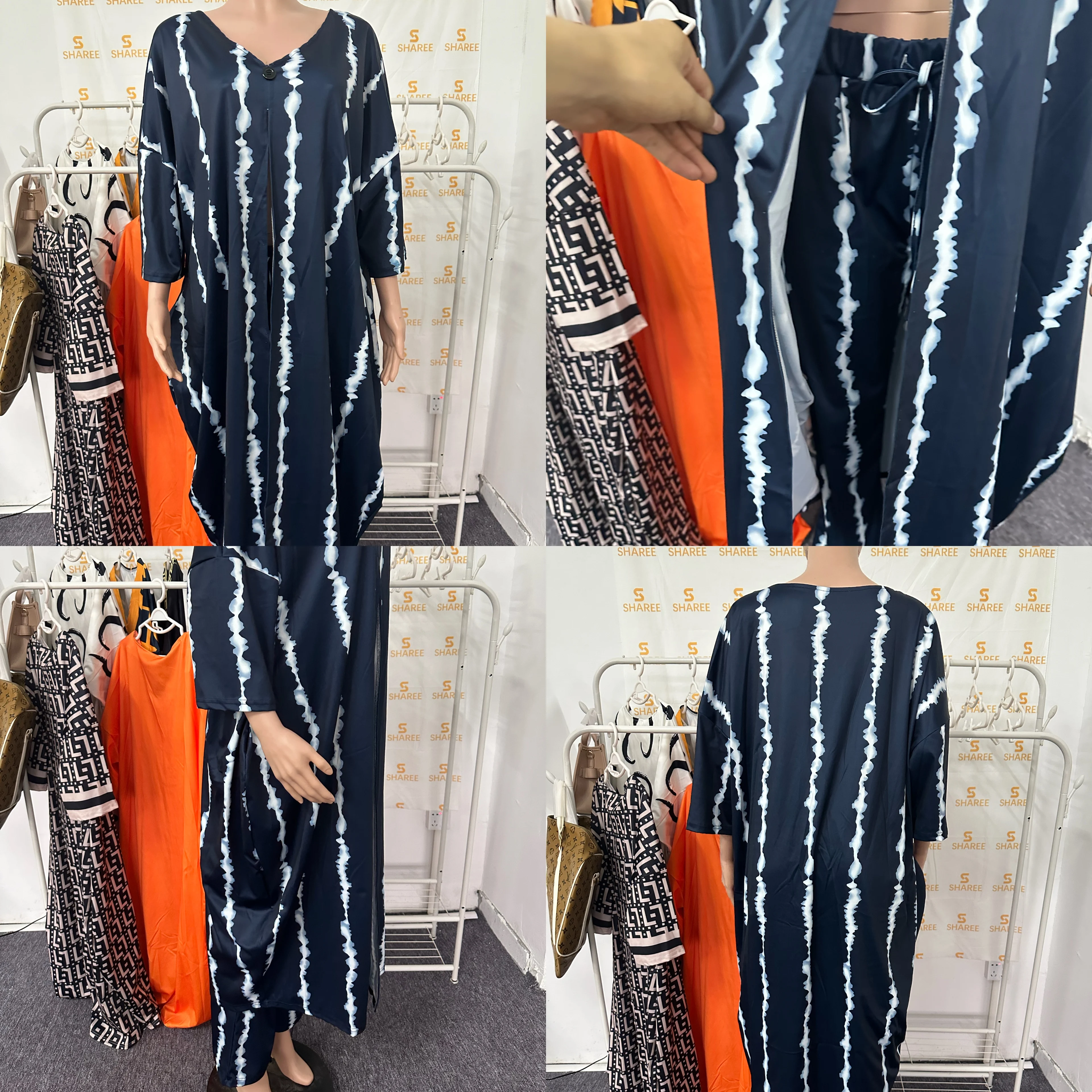 Новинка 2023, женская одежда Sharee, свободная одежда для отдыха, женская одежда с принтом