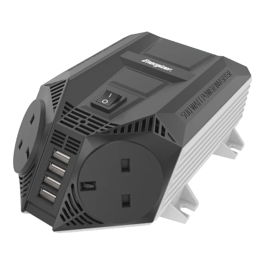 Energizer portable dc ac power inverter 500 watts off grid inverter EU UK AUS US socket