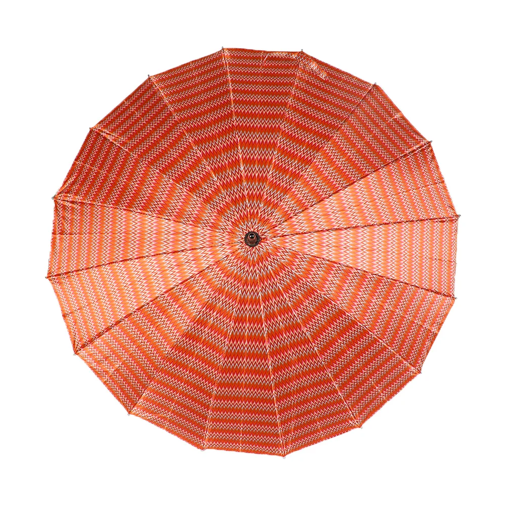 23 inch 16 panel Satin Fabric South American Stick Umbrella White Zinc Automatic Silver Coating J Handle Stable Umbrella