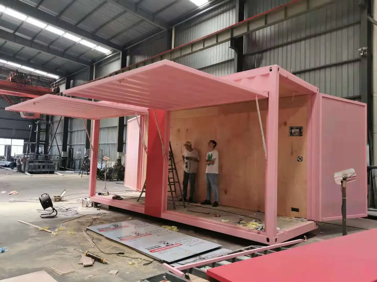 Special specification display cabinet of 20 ft prefabricated container house
