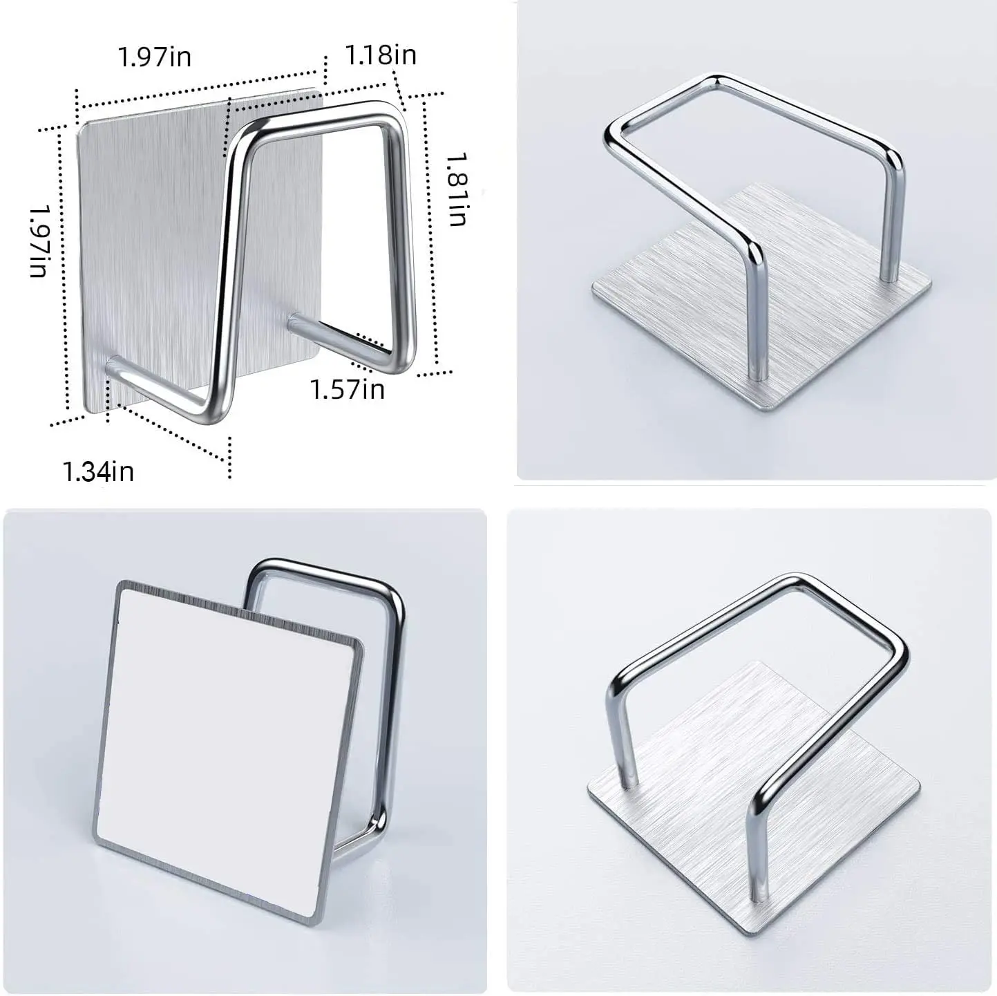 Kitchen Sink Sponge Holder Drain Rack Accessories Stainless Steel Waterproof Sponge Frame