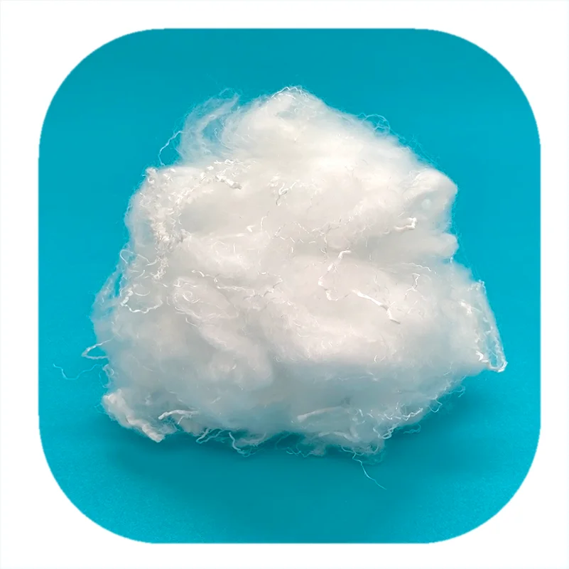 Super Soft Virgin Siliconized 0.9D*38MM Micro Down Like PSF Polyester Staple Fiber for Filling
