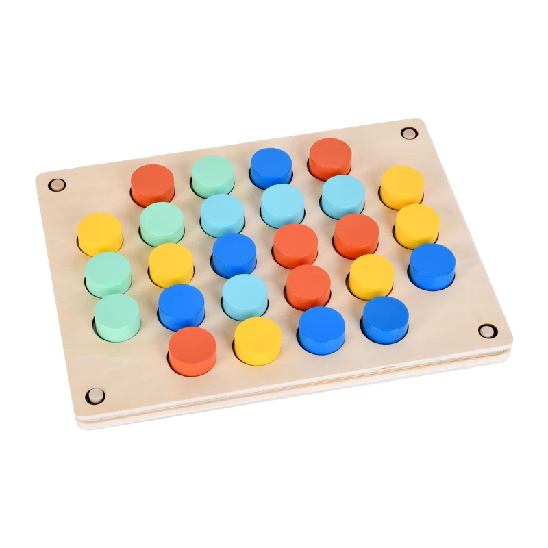 Wholesale  Concentration Training Wooden Parent-child Interactive Table Game Toy Memory training game chess  For kids unisex