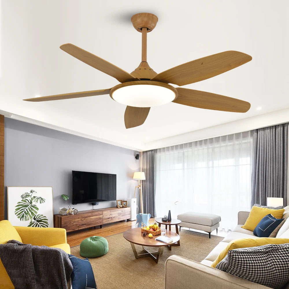 52 inch 220 v large bedroom air conditioning chandelier ceiling fan with led light
