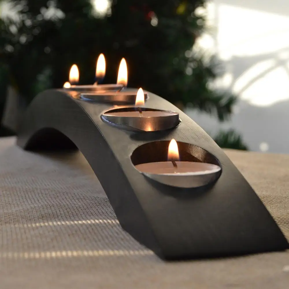 7 holes candelabra tealight candle holders